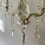Bronze and glass tassel chandelier