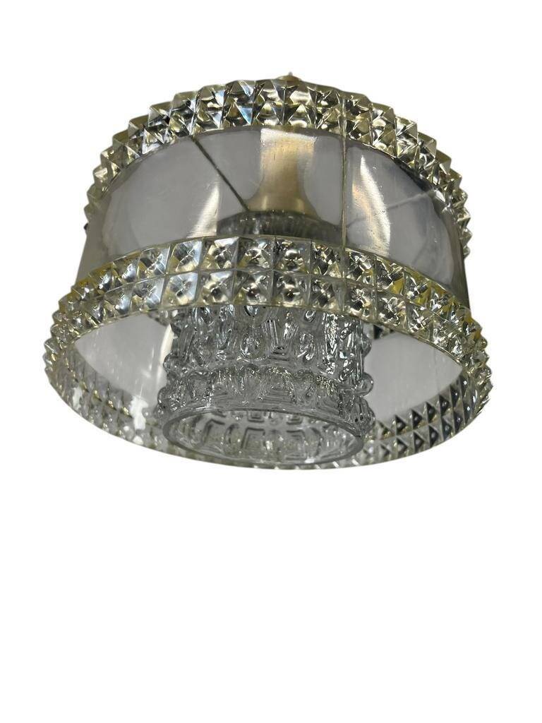 Vintage space age chandelier / 1970s pendant light