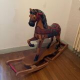 Wooden rocking horse