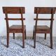 Pair of wooden chairs