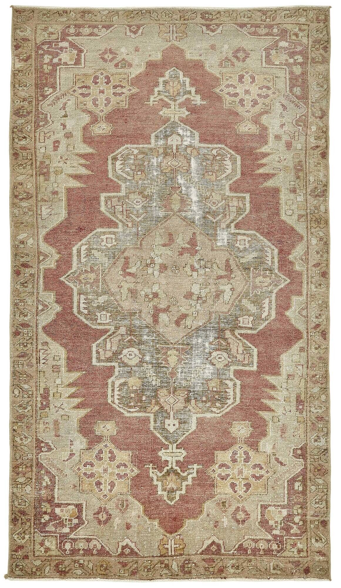 Turkish Vintage Anatolian Rug 136 cm x 240 cm