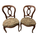 3 mahogany chairs