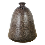 Vintage signed sandstone flower spade vase