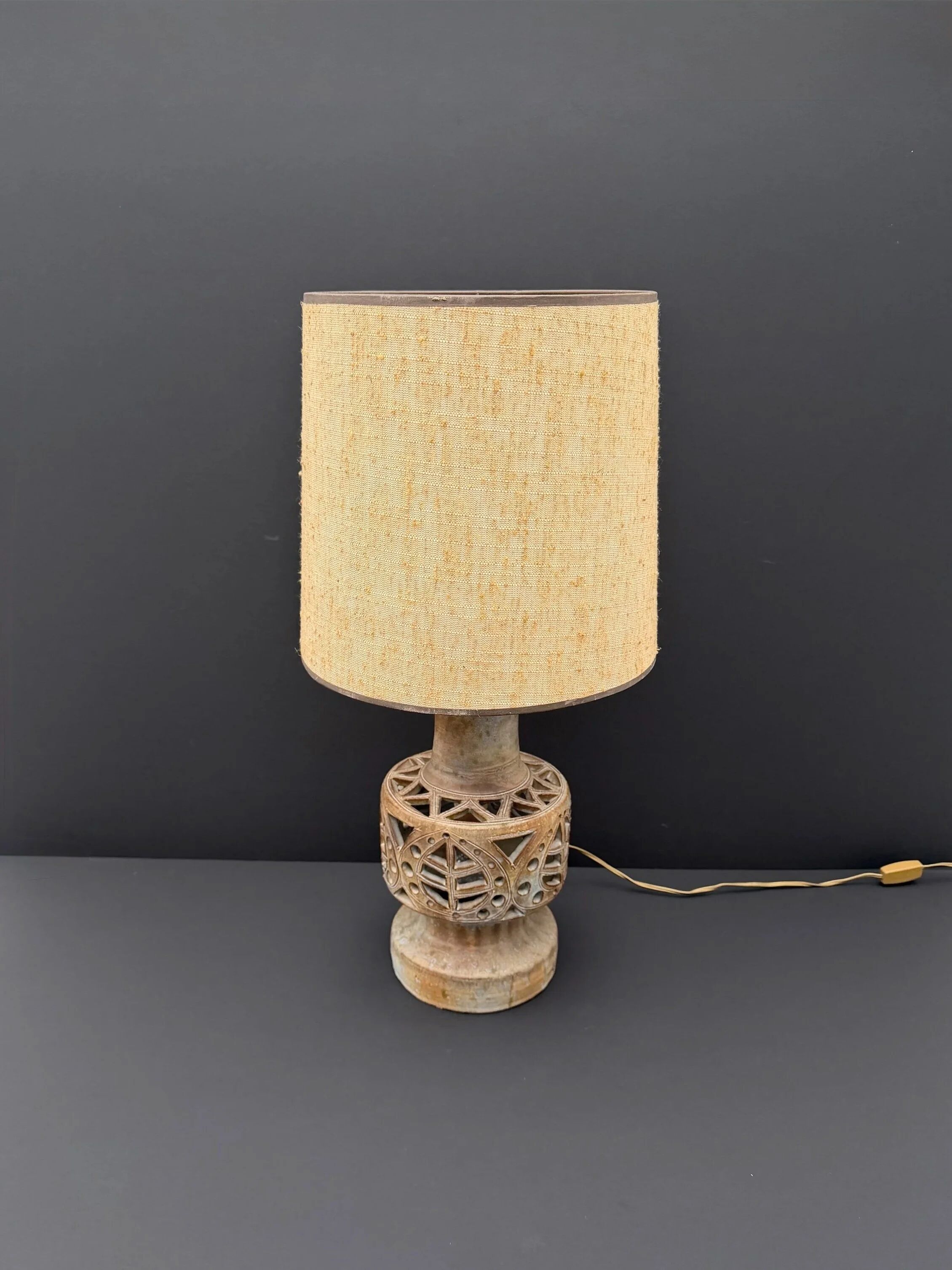 Agnès Escala lamp in ceramic, France 1970