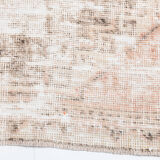 Distressed wool vintage runner rug 312x76cm