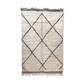 Carpet Berber Moroccan Beni Ouarain to Black diamonds 2, 20 X 1, 5M