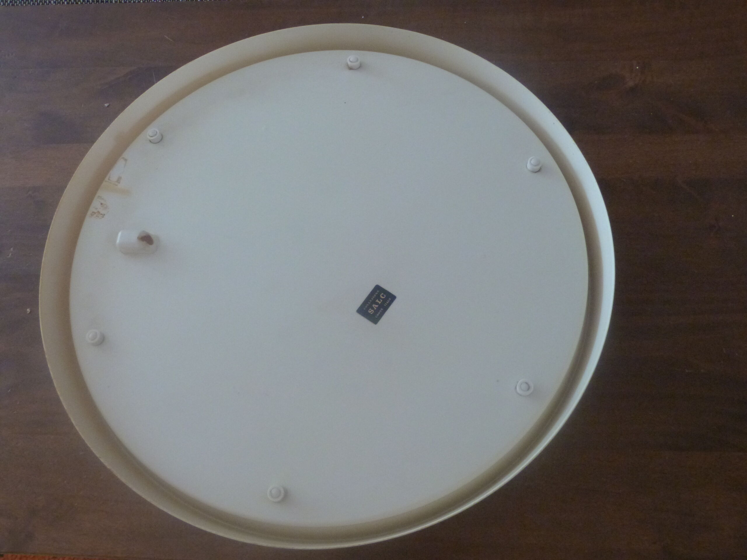 Vintage mirror plastic cream - Collezione Salc Cantù Italy
