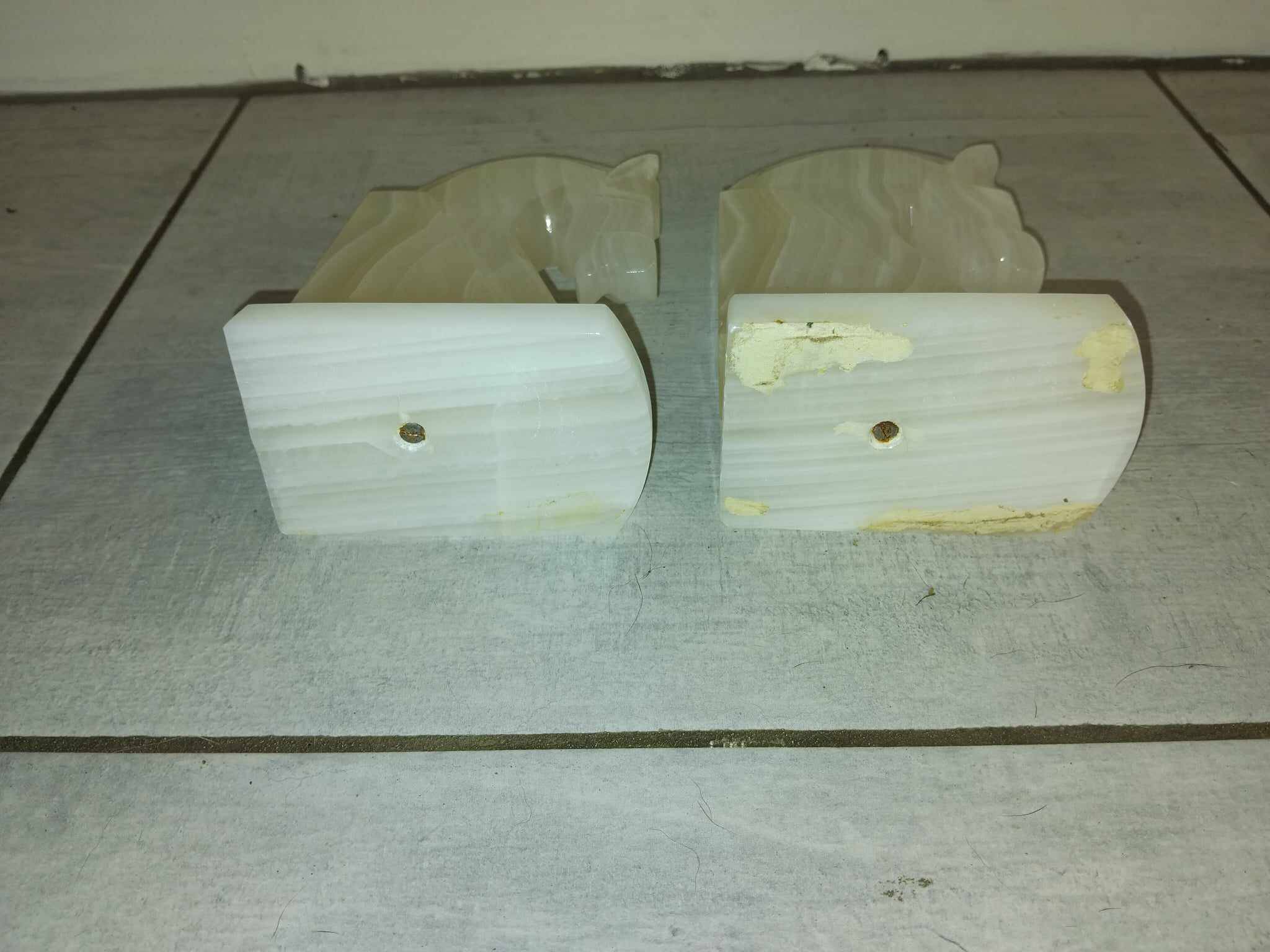 Pair of Onyx Horse Bookends