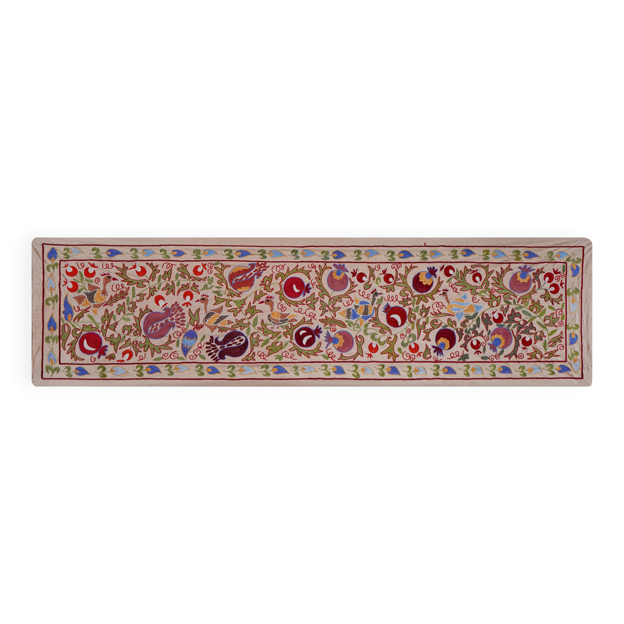 Hand-knotted rug, vintage Turkish rug 52x191 cm