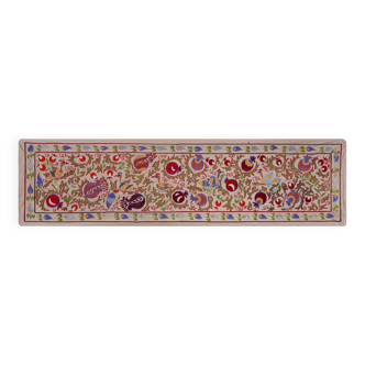 Hand-knotted rug, vintage Turkish rug 52x191 cm