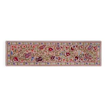 Hand-knotted rug, vintage Turkish rug 52x191 cm