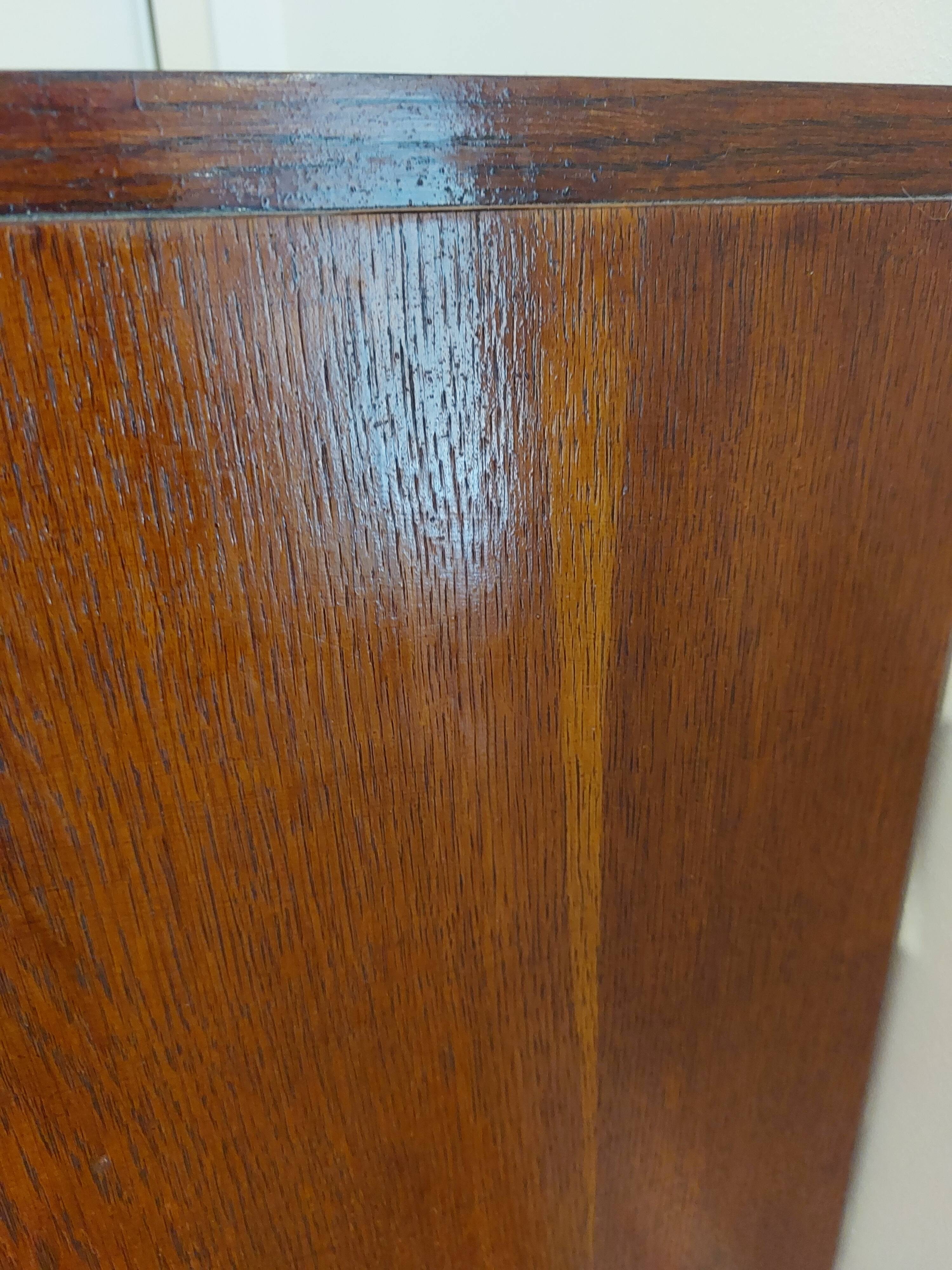 petite commode, chiffonnier, poignées scoubidou, pieds compas, vintage