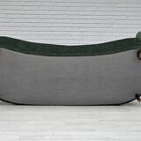 Années 1960, design danois, canapé 3 places "Banana" refait à neuf, velours vintage.