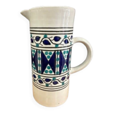 Handcrafted ceramic pitcher from Fes