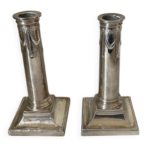 Paire de bougeoirs de