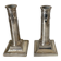 pair of Victorian style silver-plated candlesticks