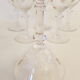 6 Baccarat crystal champagne cups, around 1920