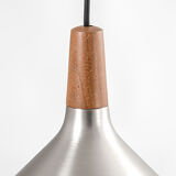 Danish Louis Poulsen teak and metal lamp