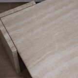 Table basse en travertin, 1980
