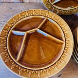 12 vintage fondue plates Sarreguemines France