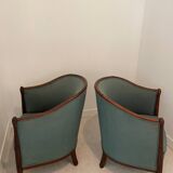 Pair of Art Deco armchairs - refurbished