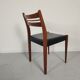 Lot of 6 vintage skai Scandinavian chairs 60s/70s