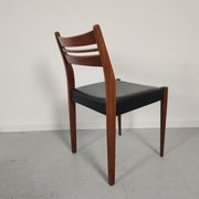 Lot of 6 vintage skai Scandinavian chairs 60s/70s