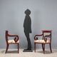 Antique Louis-Philippe armchairs in painted beech, 20th century