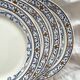 4 flat ironware plates “Colbert” Creil and Montereau