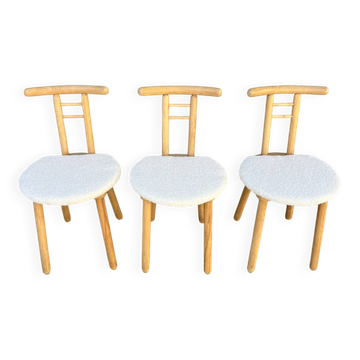 (Lot) 3 Sauthon chairs Italy 70s/80s