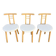 (Lot) 3 Chaises Sauthon Italie Années 70s/80s