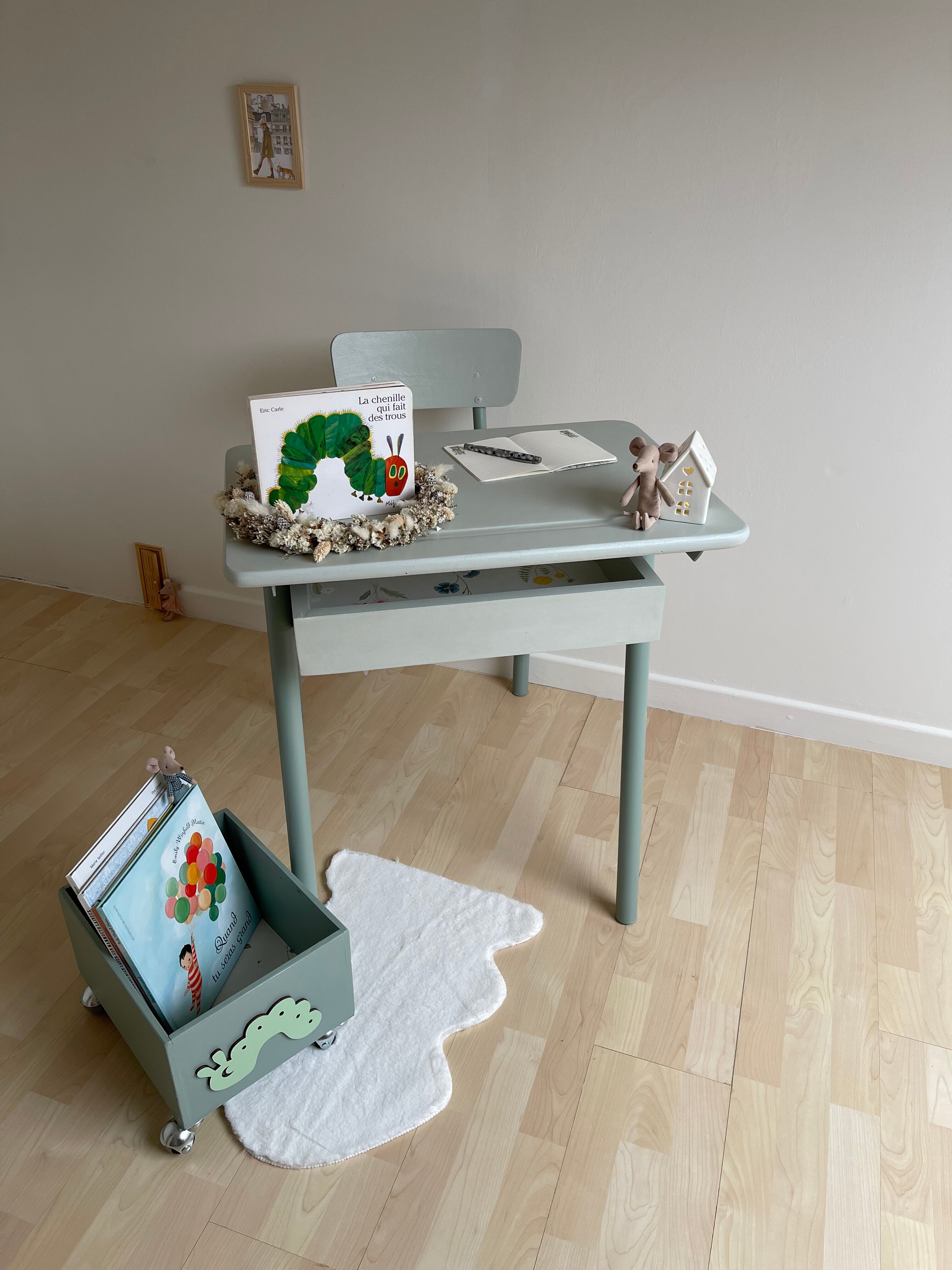 Bureau écolier vert