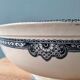 Old iron earth salad bowl R&A Salins, Jumièges model