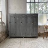 XXL workshop locker with blue patina