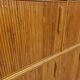 Vintage rattan and light wood storage unit from the 60s