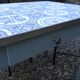 Restored wooden kitchen table