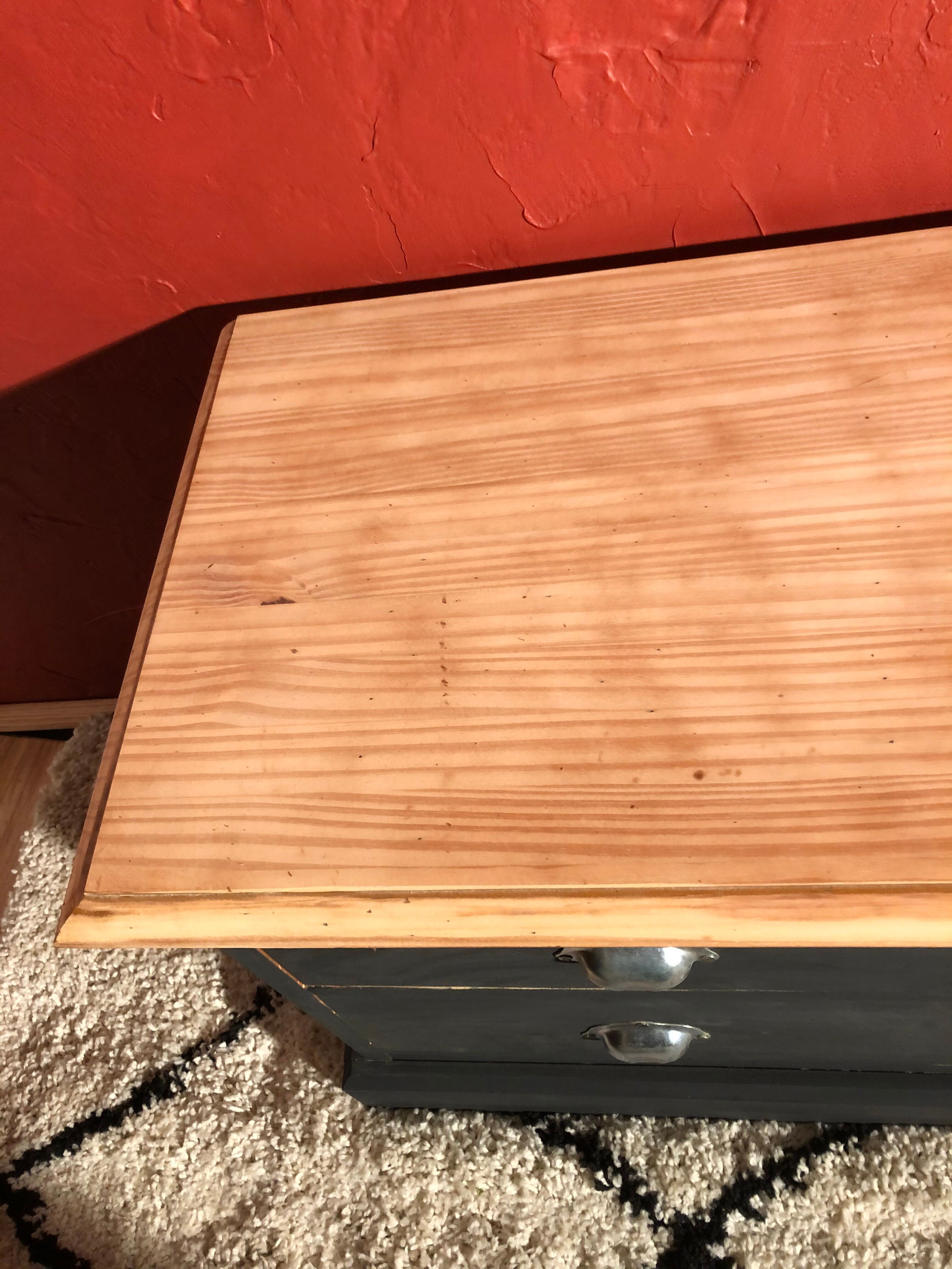 Professional style furniture, matt black raw wood chest of drawers