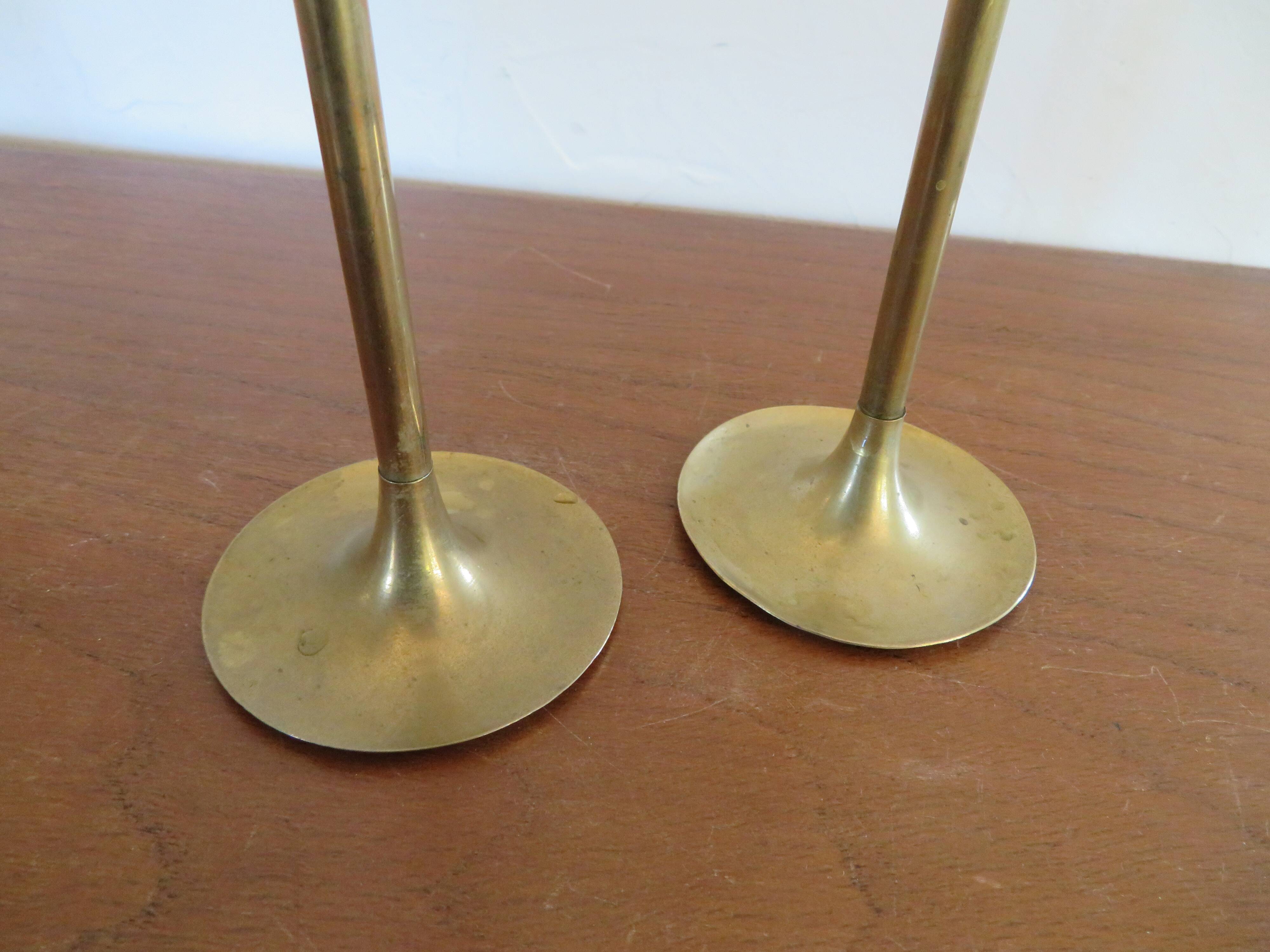 Pair of vintage brass candlesticks