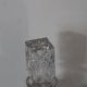 Antique cut glass carafe, probably crystal – Geometric patterns and matching stopper.