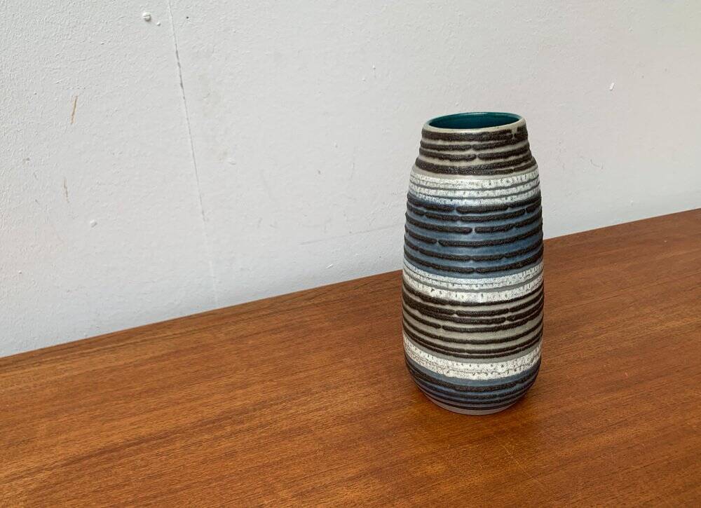 West German Fat Lava ceramic vase in Mid-Century style from the 1960s by Scheurich.