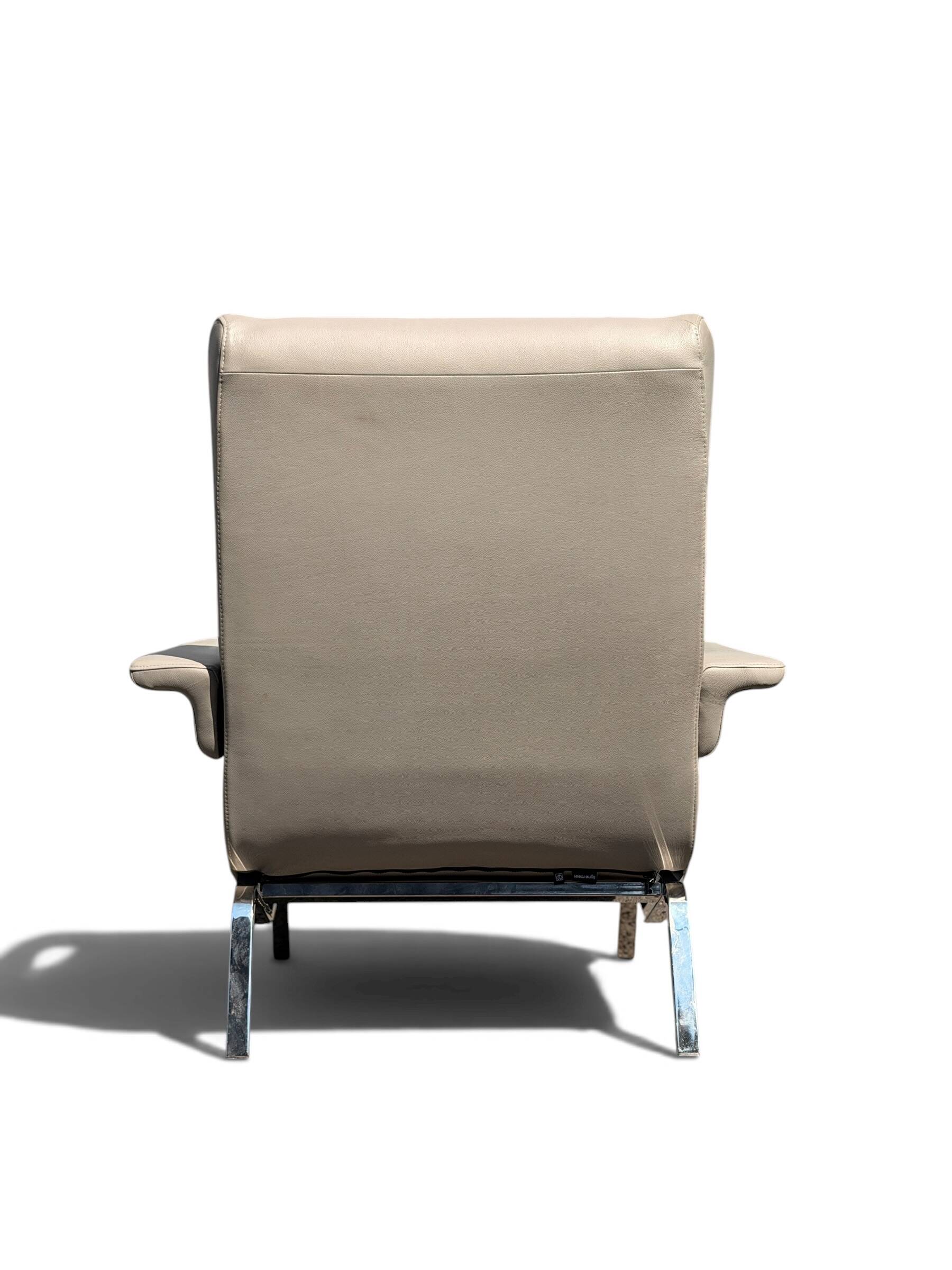 Archi armchair in grey leather by Pierre Paulin - Ligne Roset Edition