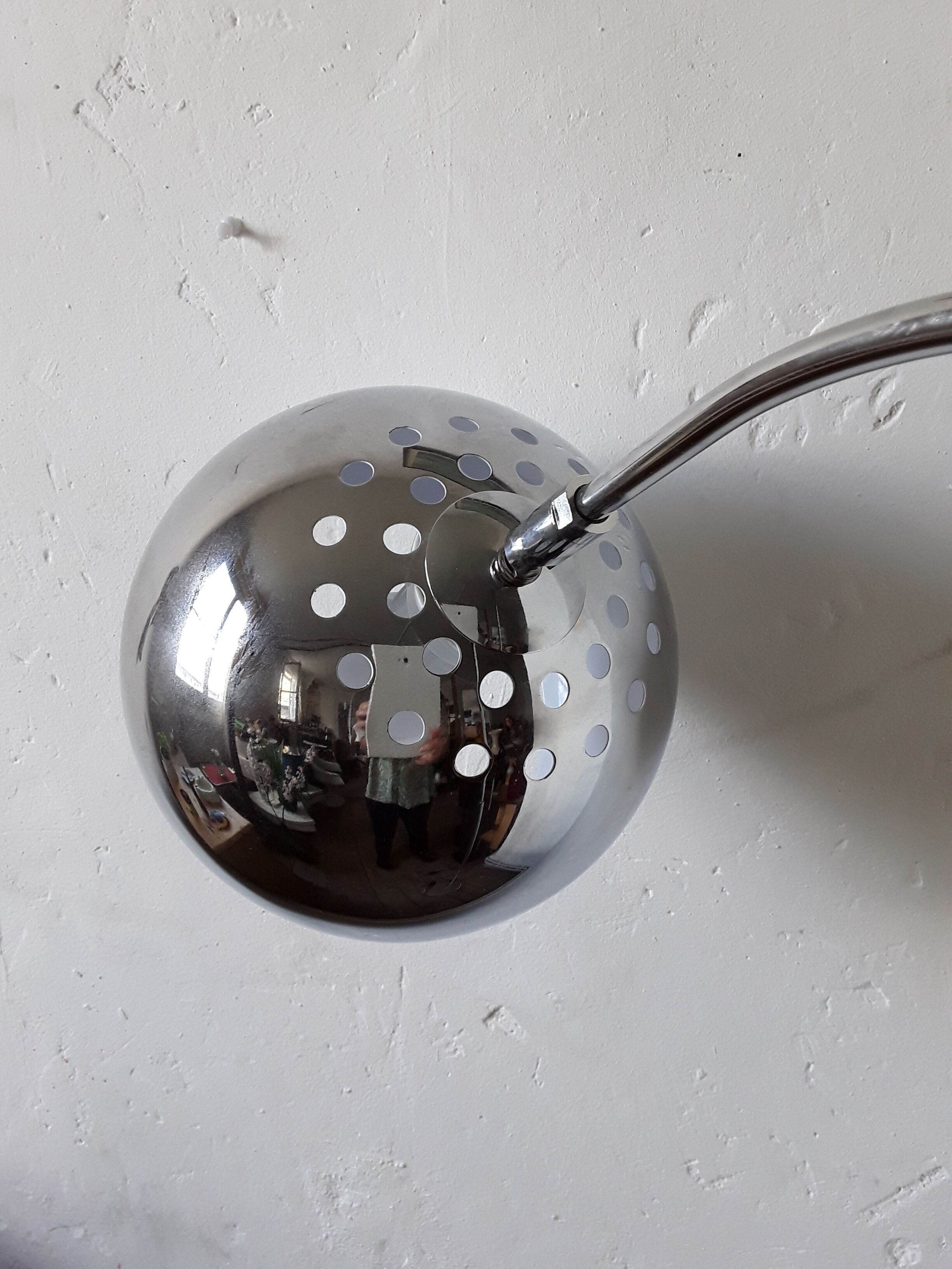 Vintage chrome lamppost