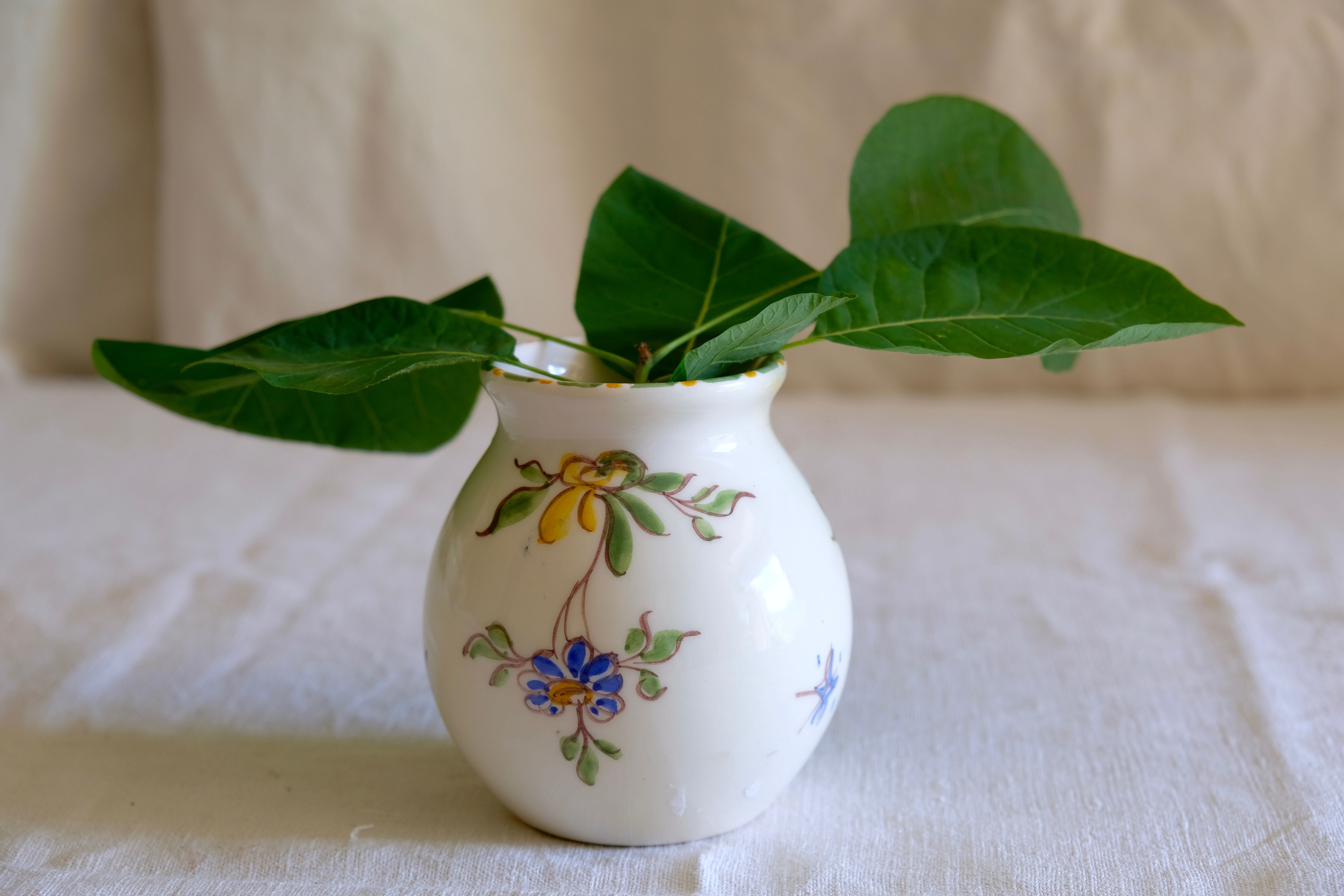 Moustiers earthenware vase