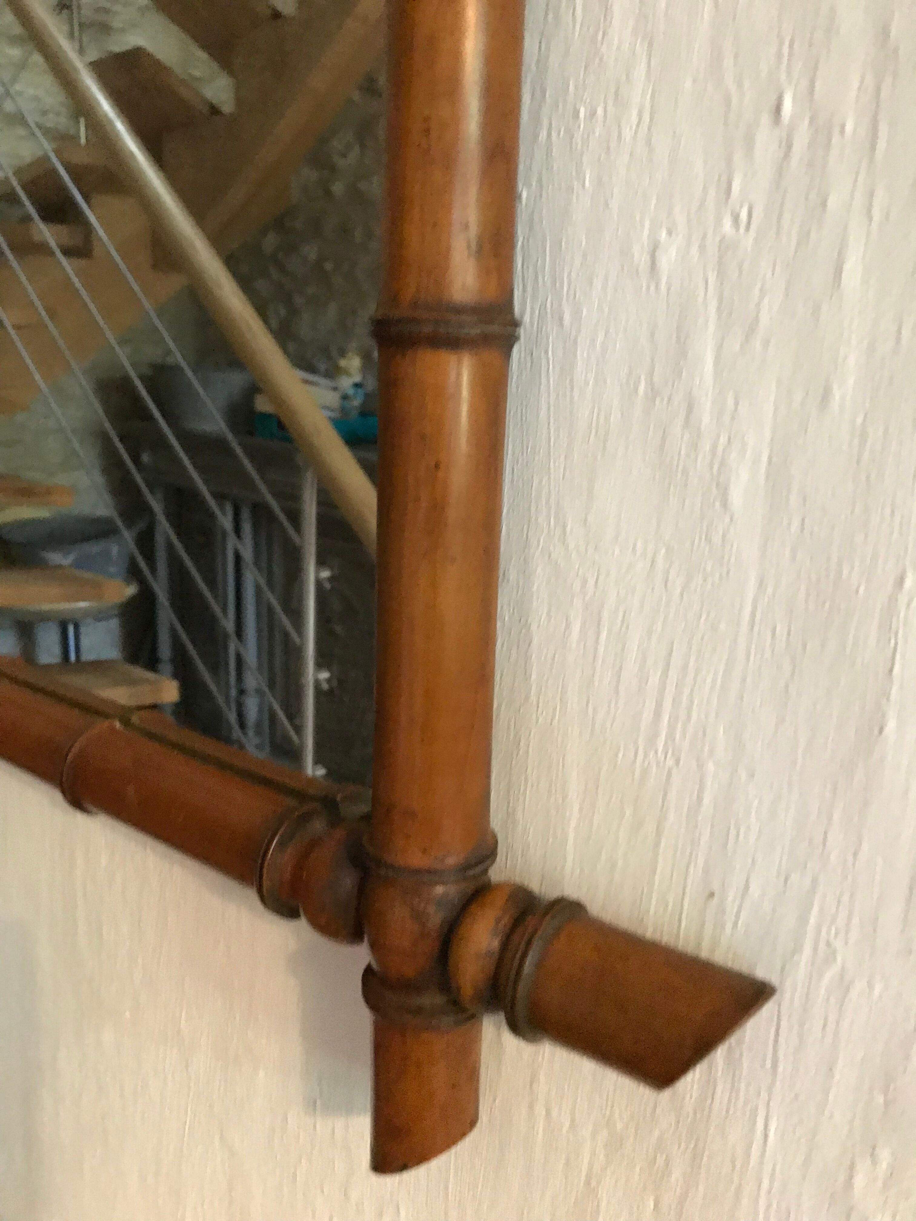 Parquet bamboo mirror