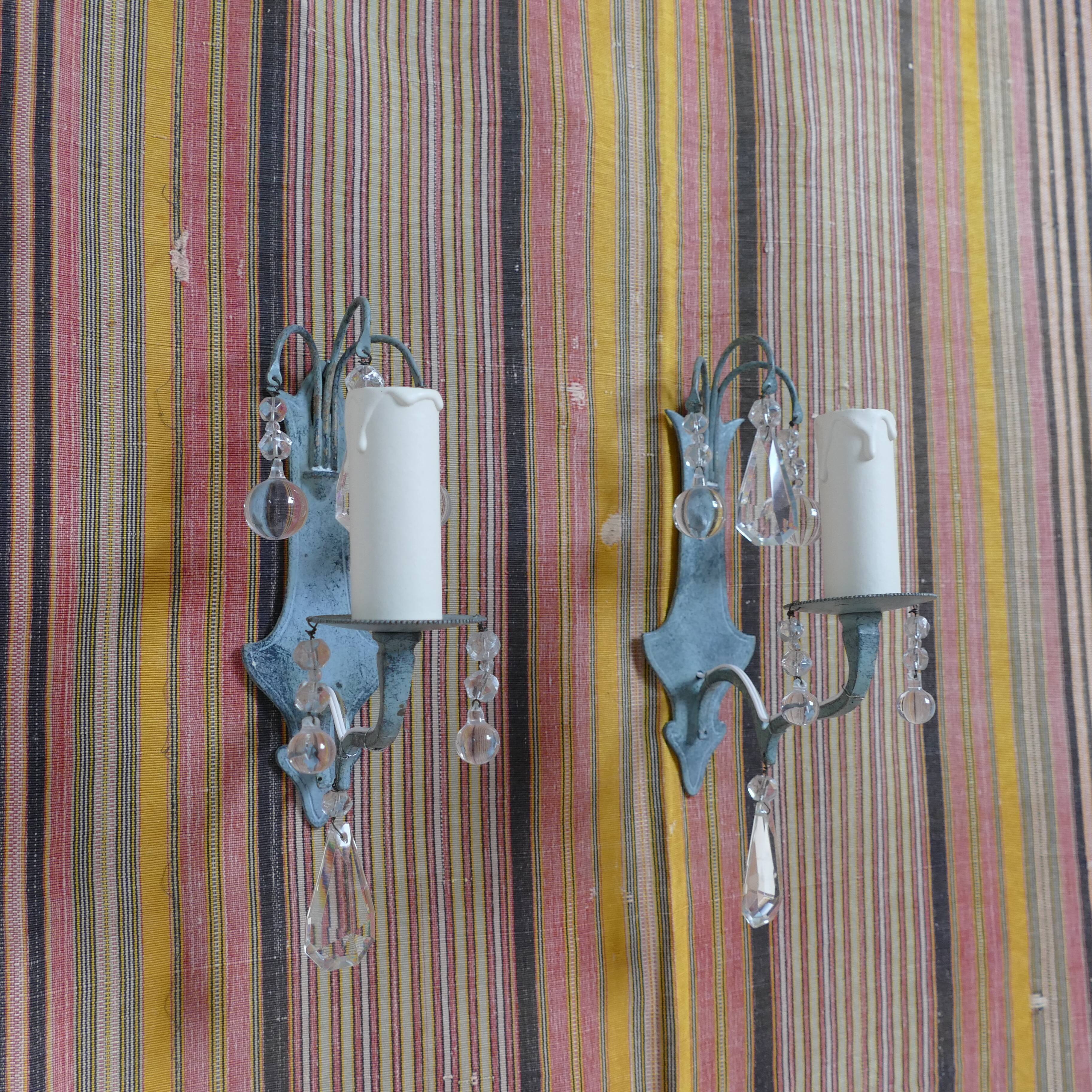 Pair of wall lamps