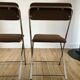Pair of folding chairs eyrel made in france 1970s