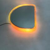 Pair of illuminated wall mirrors, 60s/70s