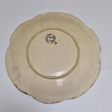 5 plates in hand-painted “faience d’art” slip