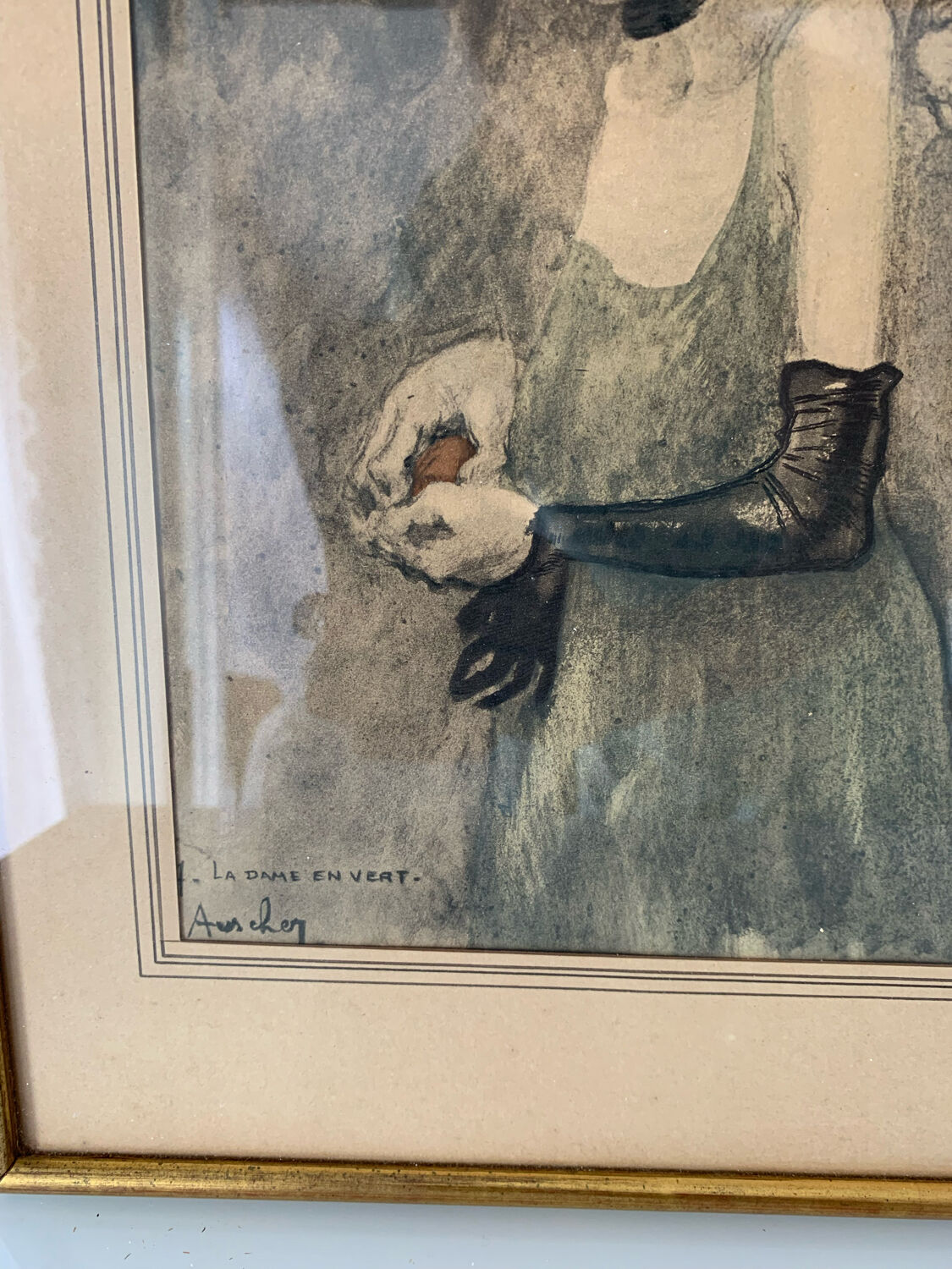 Drawing The Lady in Green