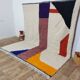 Handmade wool Berber rug 304 x 257 cm